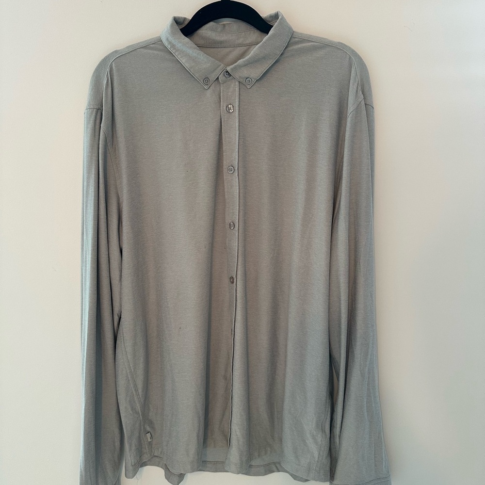 Vuori Gray Button Up Shirt